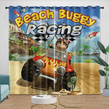 Load image into Gallery viewer, Beach Buggy Racing Curtains Blackout Window Drapes