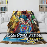 Charger l'image dans la visionneuse de la galerie, BeyBlade Burst Blanket Flannel Fleece Throw Kids Room Decoration