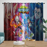 Load image into Gallery viewer, BeyBlade Burst Curtains Blackout Window Drapes Kids Room Decoration