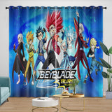 Load image into Gallery viewer, BeyBlade Burst Curtains Blackout Window Drapes Kids Room Decoration