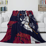 Charger l&#39;image dans la visionneuse de la galerie, Black Clover Blanket Flannel Fleece Pattern Throw Room Decoration