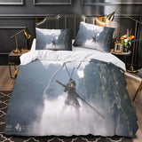 Charger l&#39;image dans la visionneuse de la galerie, Black Myth Wukong Bedding Set Pattern Quilt Cover Without Filler