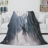 Charger l&#39;image dans la visionneuse de la galerie, Black Myth Wukong Blanket Flannel Fleece Throw Room Decoration