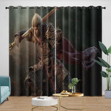 Load image into Gallery viewer, Black Myth Wukong Curtains Blackout Window Drapes Room Decoration