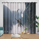 Load image into Gallery viewer, Black Myth Wukong Curtains Blackout Window Drapes Room Decoration