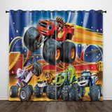 Load image into Gallery viewer, Blaze and the Monster Machines Curtains Pattern Blackout Window Drapes