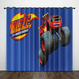 Load image into Gallery viewer, Blaze and the Monster Machines Curtains Pattern Blackout Window Drapes