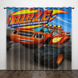 Load image into Gallery viewer, Blaze and the Monster Machines Curtains Pattern Blackout Window Drapes