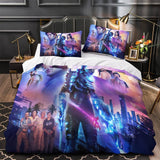 Charger l&#39;image dans la visionneuse de la galerie, Blue Beetle Bedding Set Quilt Duvet Cover Without Filler