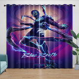 Load image into Gallery viewer, Blue Beetle Curtains Pattern Blackout Window Drapes