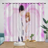 Load image into Gallery viewer, Blue Box Curtains Blackout Window Drapes Room Decoration