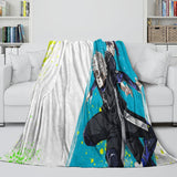 Load image into Gallery viewer, Blue Lock Blanket Flannel Fleece Throw Room Decoration