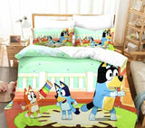 Charger l&#39;image dans la visionneuse de la galerie, Bluey Bedding Set Pattern Kids Quilt Cover Without Filler