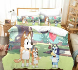 Charger l&#39;image dans la visionneuse de la galerie, Bluey Bedding Set Pattern Kids Quilt Cover Without Filler