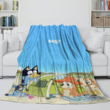 Charger l&#39;image dans la visionneuse de la galerie, Bluey Blanket Pattern Flannel Kids Throw Room Decoration