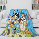 Charger l&#39;image dans la visionneuse de la galerie, Bluey Blanket Pattern Flannel Kids Throw Room Decoration
