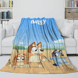 Charger l&#39;image dans la visionneuse de la galerie, Bluey Blanket Pattern Flannel Kids Throw Room Decoration