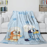 Charger l&#39;image dans la visionneuse de la galerie, Bluey Blanket Pattern Flannel Kids Throw Room Decoration