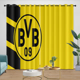 Load image into Gallery viewer, Borussia Dortmund Curtains Blackout Window Drapes Kids Room Decoration