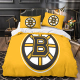 Charger l&#39;image dans la visionneuse de la galerie, Boston Bruins Bedding Set Pattren Quilt Duvet Cover Without Filler