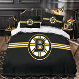 Charger l&#39;image dans la visionneuse de la galerie, Boston Bruins Bedding Set Pattren Quilt Duvet Cover Without Filler