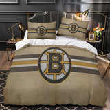 Charger l&#39;image dans la visionneuse de la galerie, Boston Bruins Bedding Set Pattren Quilt Duvet Cover Without Filler