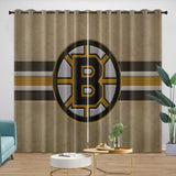 Load image into Gallery viewer, Boston Bruins Curtains Pattern Blackout Window Drapes Room Decoration
