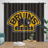 Load image into Gallery viewer, Boston Bruins Curtains Pattern Blackout Window Drapes Room Decoration