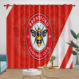 Load image into Gallery viewer, Brentford FC Curtains Blackout Window Drapes Room Decoration