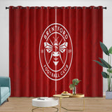 Load image into Gallery viewer, Brentford FC Curtains Blackout Window Drapes Room Decoration