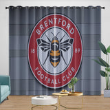 Load image into Gallery viewer, Brentford FC Curtains Blackout Window Drapes Room Decoration