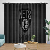 Load image into Gallery viewer, Brooklyn Nets Curtains Blackout Window Drapes Room Decoration