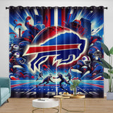 Load image into Gallery viewer, Buffalo Bills Curtains Blackout Window Drapes Room Decoration