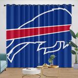 Load image into Gallery viewer, Buffalo Bills Curtains Blackout Window Drapes Room Decoration