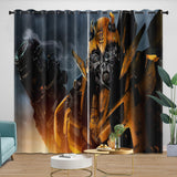 Charger l'image dans la visionneuse de la galerie, Bumblebee Curtains Pattern Blackout Window Drapes Room Decoration