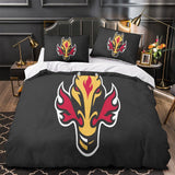 Charger l&#39;image dans la visionneuse de la galerie, Calgary Flames Bedding Set Quilt Duvet Cover Without Filler