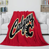 Charger l&#39;image dans la visionneuse de la galerie, Calgary Flames Blanket Flannel Throw Kids Room Decoration