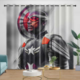 Charger l&#39;image dans la visionneuse de la galerie, Captain America Brave New World Curtains Blackout Window Drapes