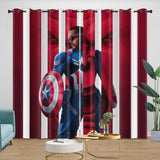 Charger l&#39;image dans la visionneuse de la galerie, Captain America Brave New World Curtains Blackout Window Drapes