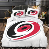 Charger l&#39;image dans la visionneuse de la galerie, Carolina Hurricanes Bedding Set Quilt Duvet Cover Without Filler