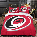 Charger l&#39;image dans la visionneuse de la galerie, Carolina Hurricanes Bedding Set Quilt Duvet Cover Without Filler