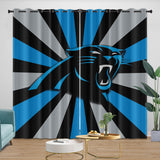 Load image into Gallery viewer, Carolina Panthers Curtains Blackout Window Drapes Room Decoration