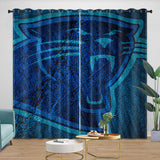 Load image into Gallery viewer, Carolina Panthers Curtains Blackout Window Drapes Room Decoration