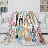 Charger l&#39;image dans la visionneuse de la galerie, Cartoon Bluey Blanket Pattern Flannel Kids Throw Room Decoration