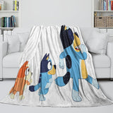 Charger l&#39;image dans la visionneuse de la galerie, Cartoon Bluey Blanket Pattern Flannel Kids Throw Room Decoration