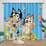 Charger l'image dans la visionneuse de la galerie, Cartoon Bluey Curtains Pattern Blackout Window Drapes