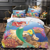 Load image into Gallery viewer, Cartoon The Little Mermaid Ariel Bedding Set Quilt Duvet Cover Without Filler