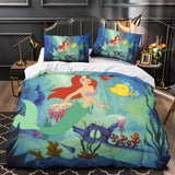 Load image into Gallery viewer, Cartoon The Little Mermaid Ariel Bedding Set Quilt Duvet Cover Without Filler