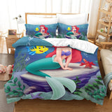 Load image into Gallery viewer, Cartoon The Little Mermaid Ariel Bedding Set Quilt Duvet Cover Without Filler