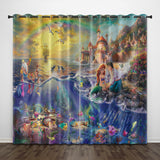 Load image into Gallery viewer, Cartoon The Little Mermaid Curtains Pattern Blackout Window Drapes